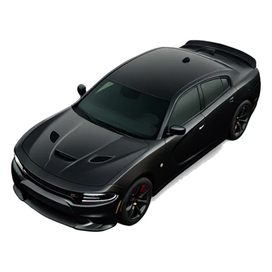Black Dodge SRT Charger  sticker