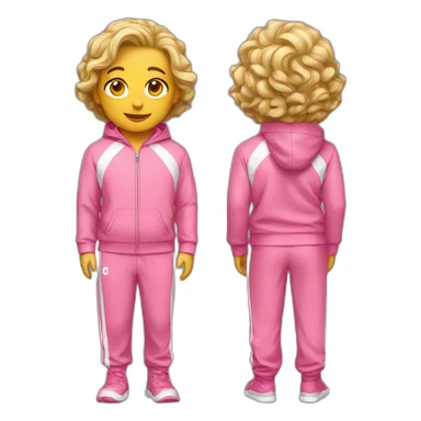 full pink tracksuit sticker