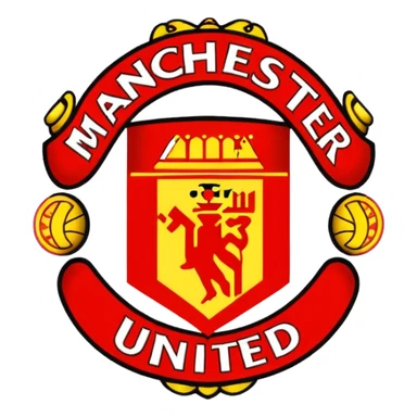 Manchester united logo sticker