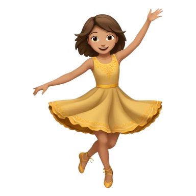 girl dancing jumping sticker