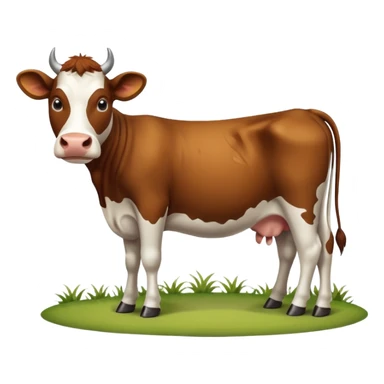 High resolution of A cow sticker