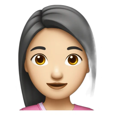 fille asiatique sticker