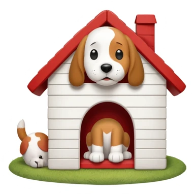 🐶☁️✨ Snoopy daydreaming on his doghouse sticker