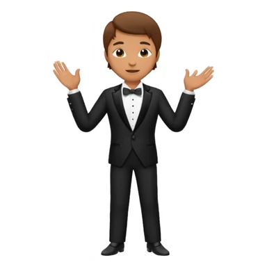 Man try to make a standing ovation for him sticker