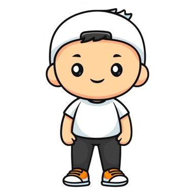 cool boy character for profile picture sticker