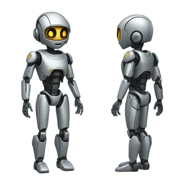 human robot full body sticker