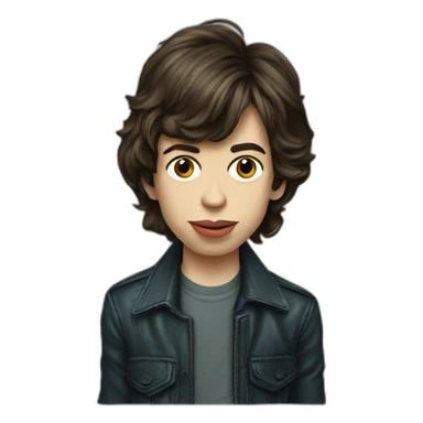 Young Mick Jagger sticker