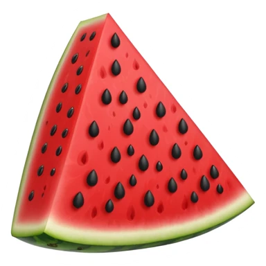 Cartoon Watermelon triangle one slice small seet sticker