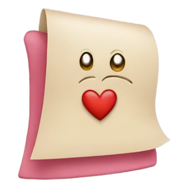 Letter a on a heart sticker