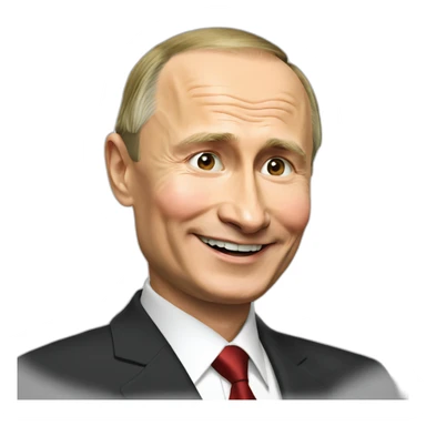 vladimir Putin smiled sticker