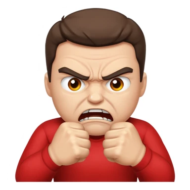 Really angry person  sticker