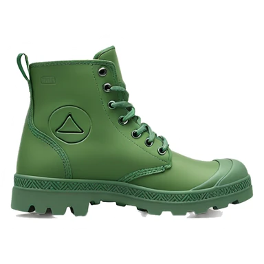 Original Palladium pampa Mens Low Boot Green Low Under Heels sticker