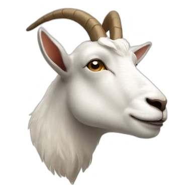 goat profile side sticker