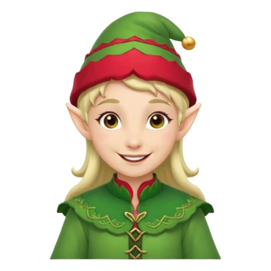christmas elf sticker