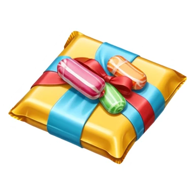 retro candy wrapped  individual  sticker