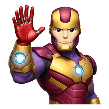 gant de thanos remix par iron man claquement des doigt sticker