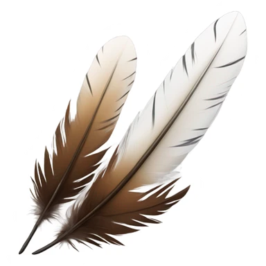 real eagle feather sticker
