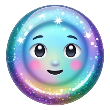 Glitter sparkles sticker