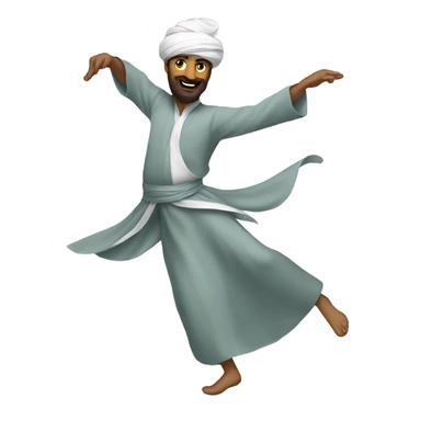Modern sufi dance sticker