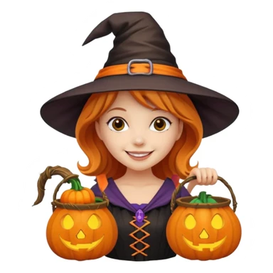 girl with hallowen costumes sticker