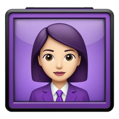 news white and purple sticker