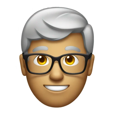 Cash with glasses sticker