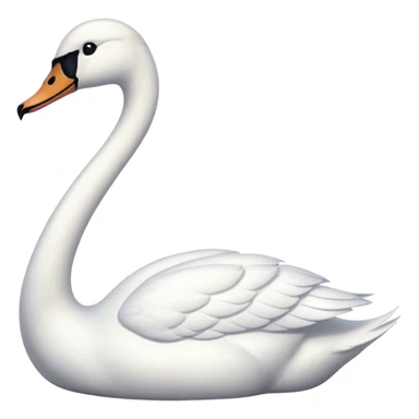 white swan sticker