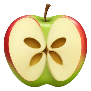 Apple Cut in Half sticker