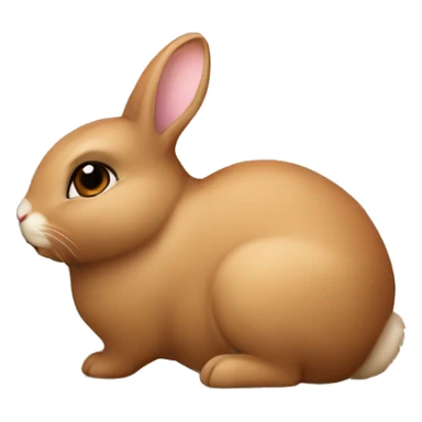 make an emoji that looks like this bunny 🐰 but a brown bunny instead of white sticker