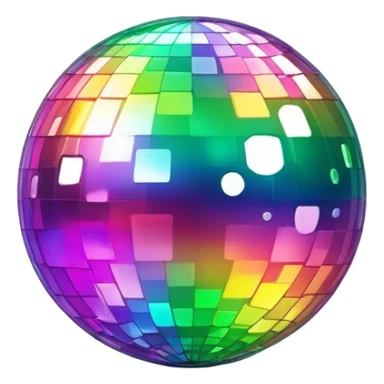 slime disco ball, shiny and colorful sticker