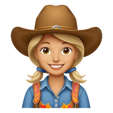 Cow girl  sticker