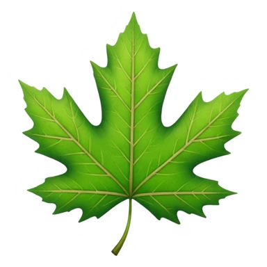 a single leafd sticker