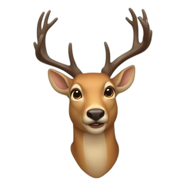humanbody-humanlike-deer-mouth-open-thinking sticker