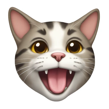 Cat sticking its tongue out sticker