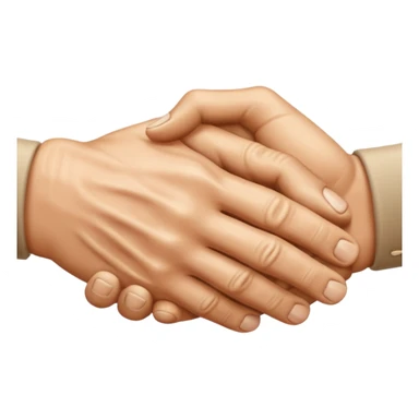 two hands shaking sticker