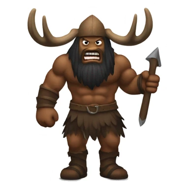 Berserker with moose head sticker