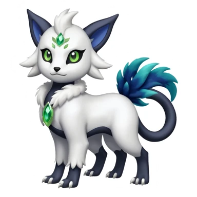 Zygarde-Delcatty-Absol-Sprigatito-fusion, full body sticker