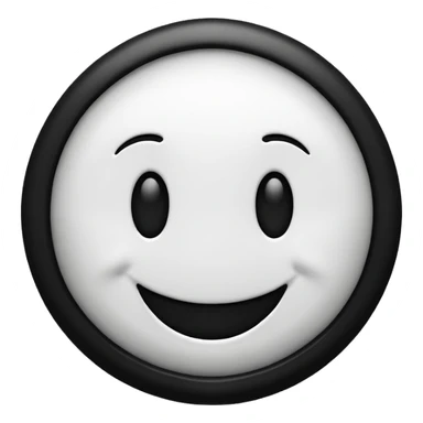 A black line down the middle on side white another side is black and a original smile face but with all the edits sticker