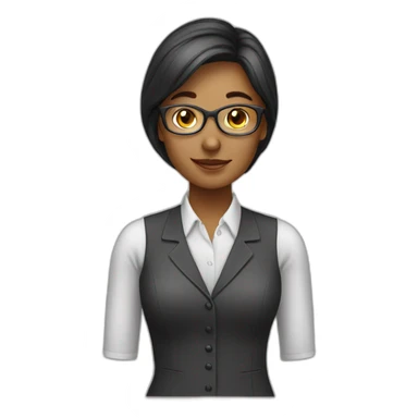 accountant  woman sticker