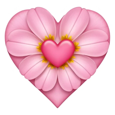 Heart shape of this flower 🌸 sticker