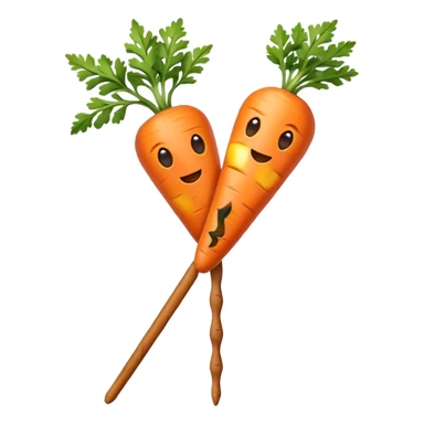carrot on a stick sticker