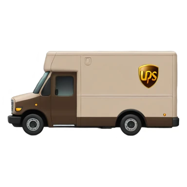 UPS delivery truck  sticker