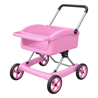 pink baby walker sticker