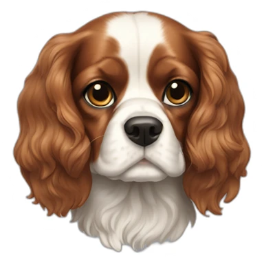 Cavalier spaniel blenheim sticker