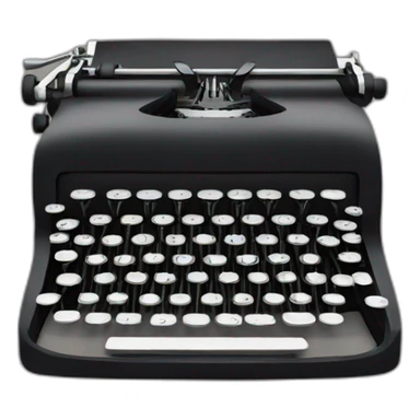 Typewriter ink sticker