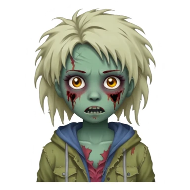 zumbi girl sticker