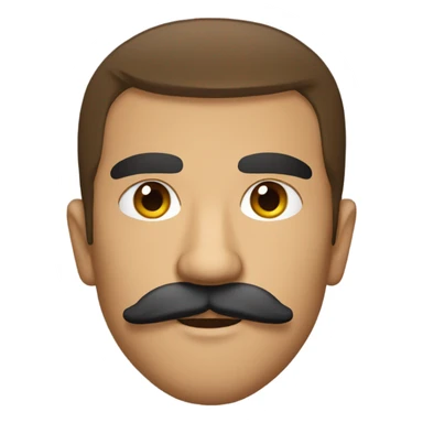 Mexican, moustache chin beard, boxer  sticker