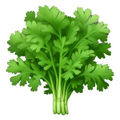 Cilantro with black background sticker