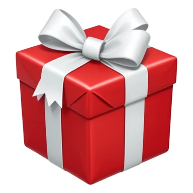 red and white gift sticker