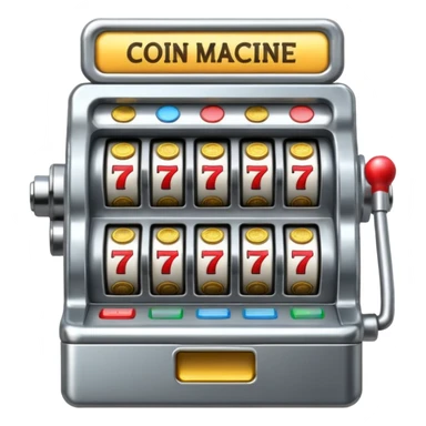Coin slot machine  sticker